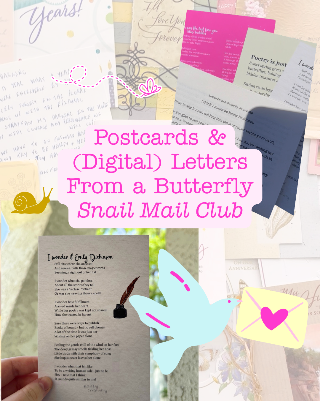 Postcard & (Digital) Letters From A Butterfly