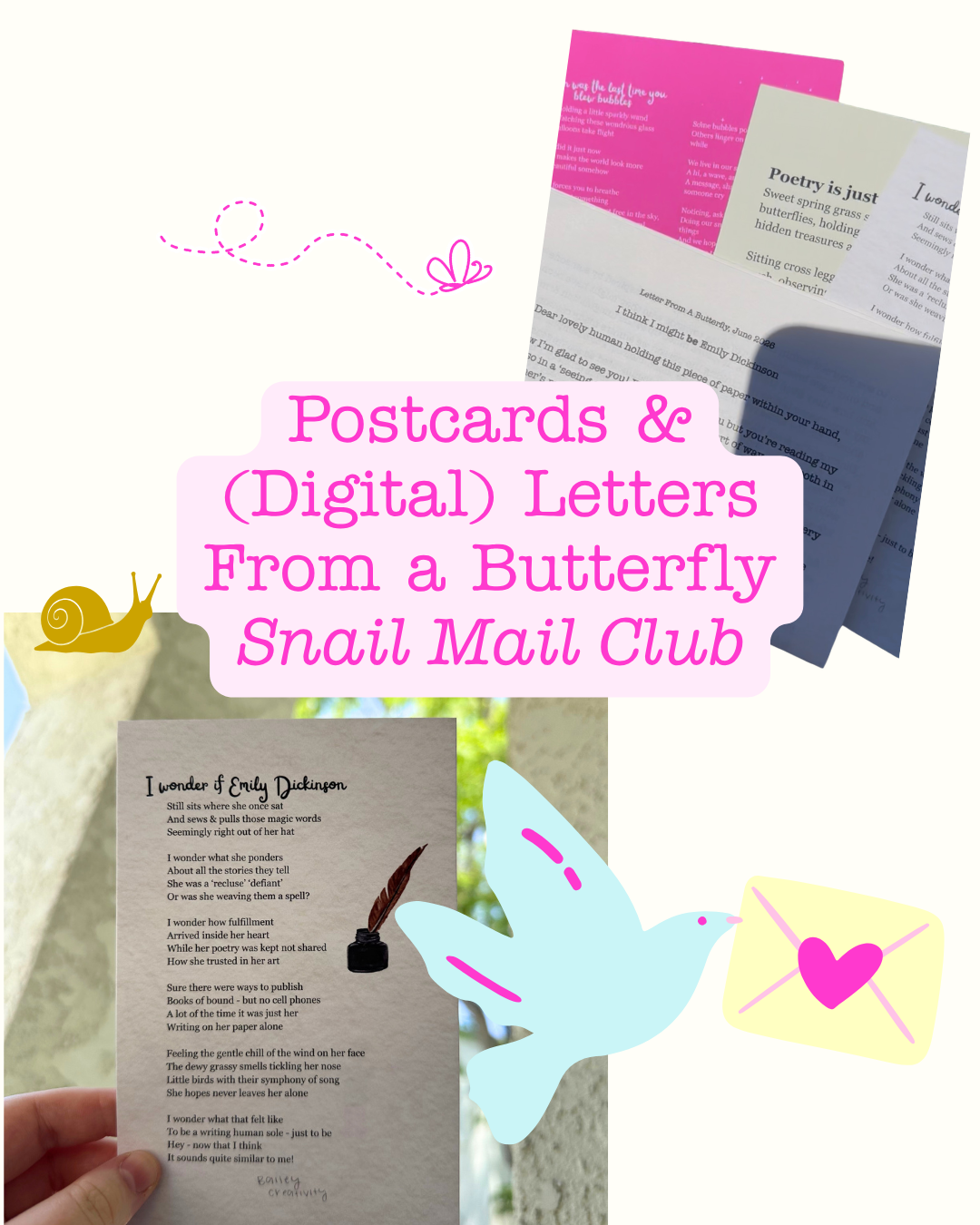 Postcard & (Digital) Letters From A Butterfly